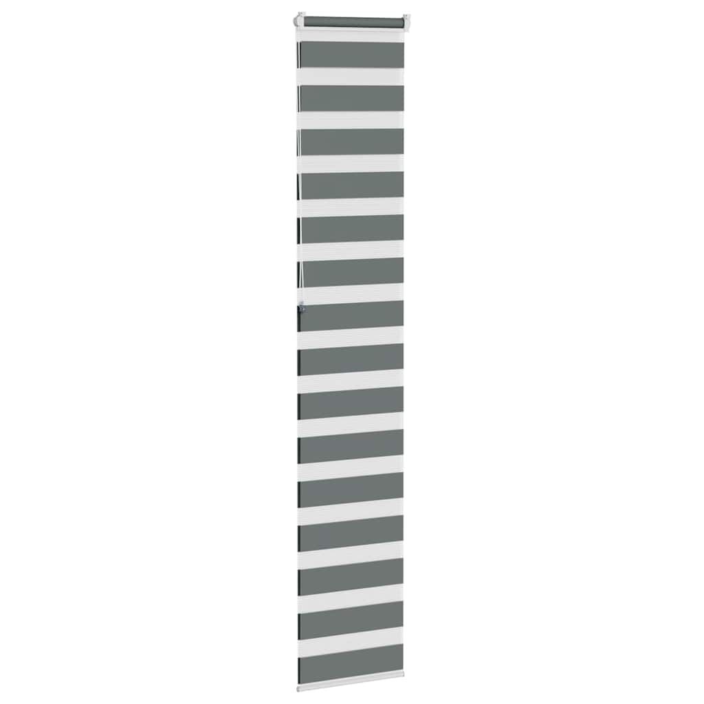 vidaXL Store zèbre gris foncé largeur du tissu 35,9 cm polyester