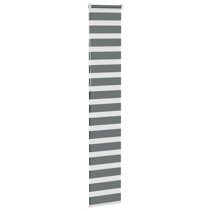 vidaXL Store zèbre gris foncé largeur du tissu 35,9 cm polyester