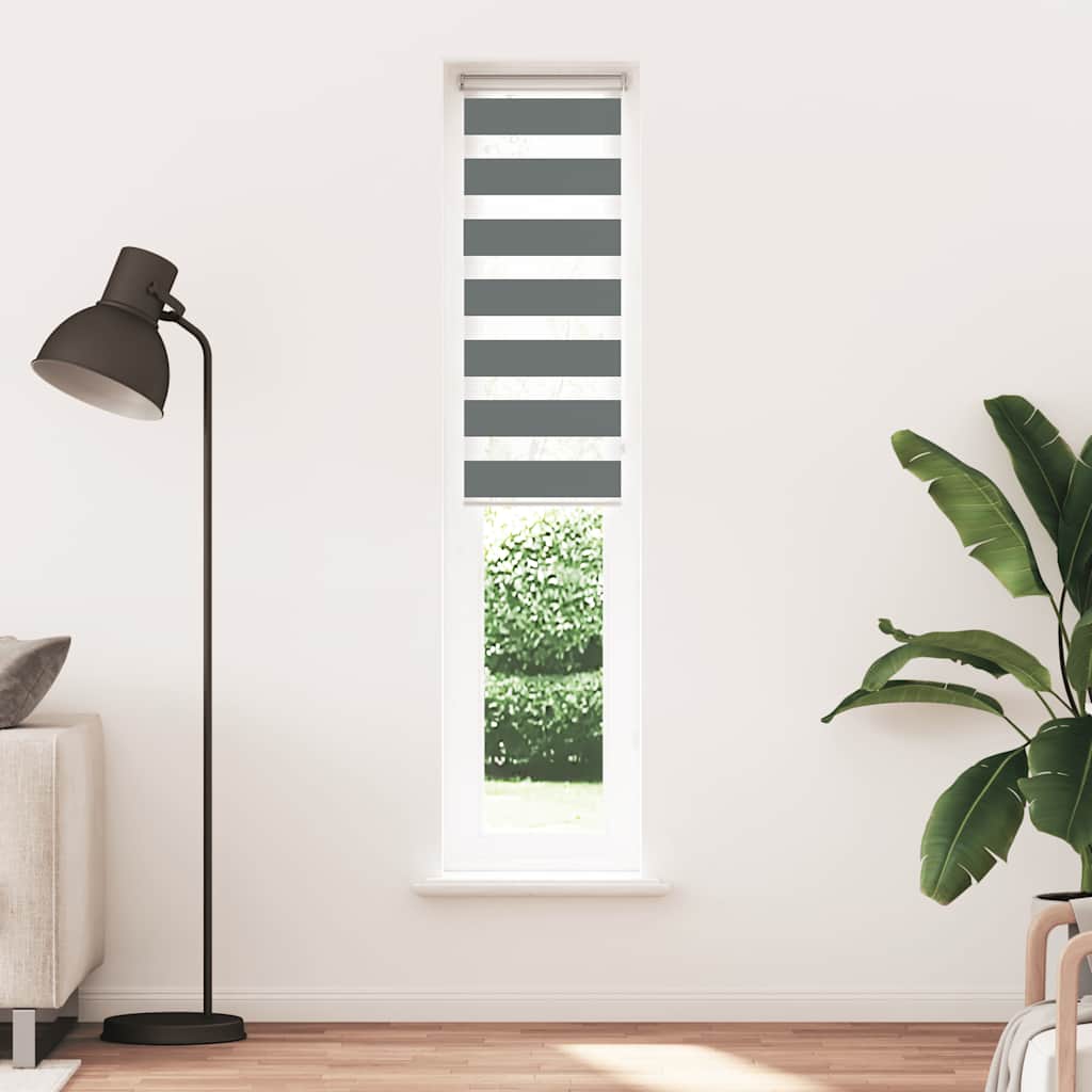 vidaXL Store zèbre gris foncé largeur du tissu 40,9 cm polyester