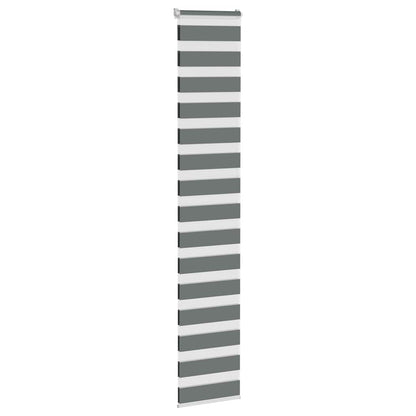 vidaXL Store zèbre gris foncé largeur du tissu 40,9 cm polyester