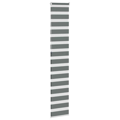 vidaXL Store zèbre gris foncé largeur du tissu 40,9 cm polyester