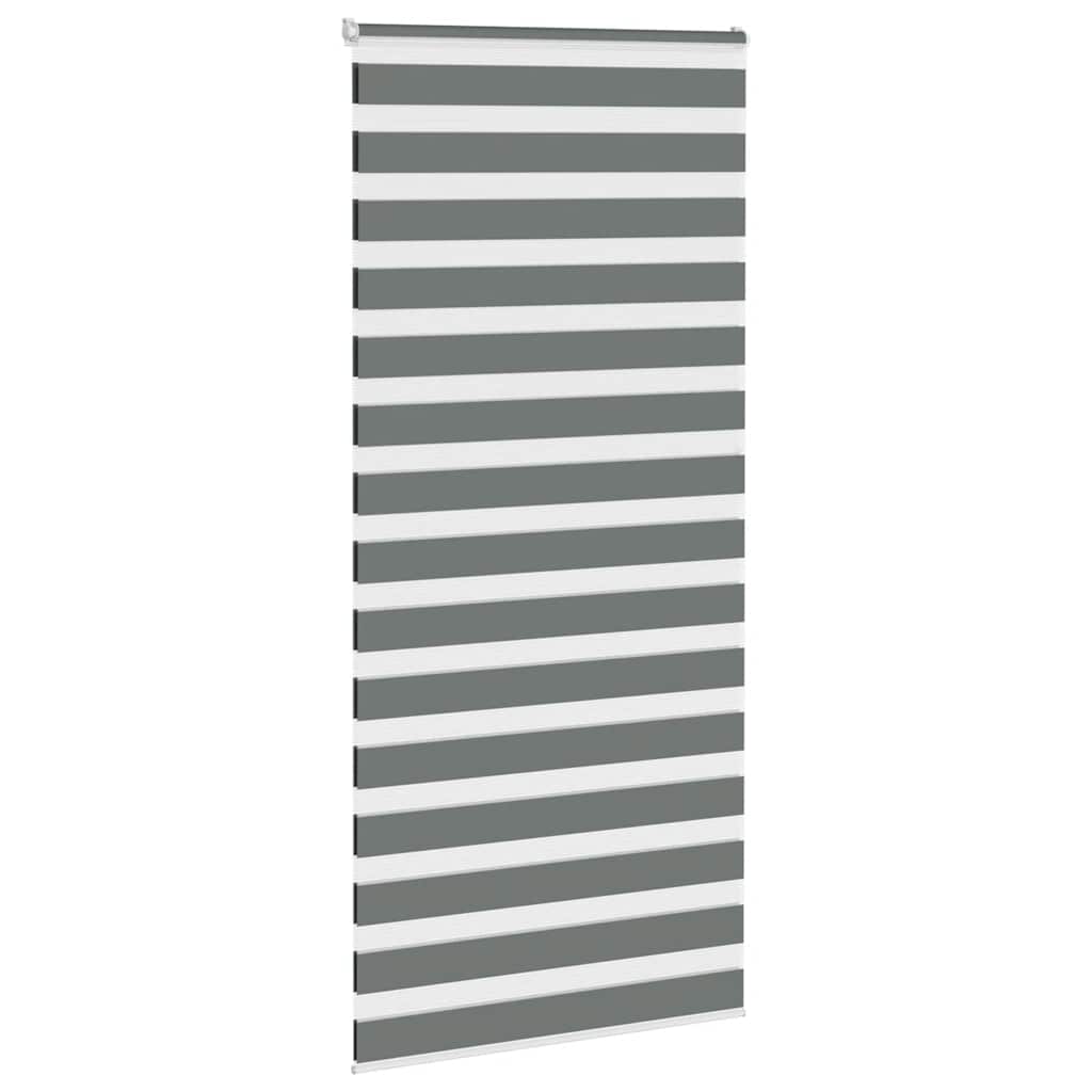 vidaXL Store zèbre gris foncé largeur du tissu 100,9 cm polyester