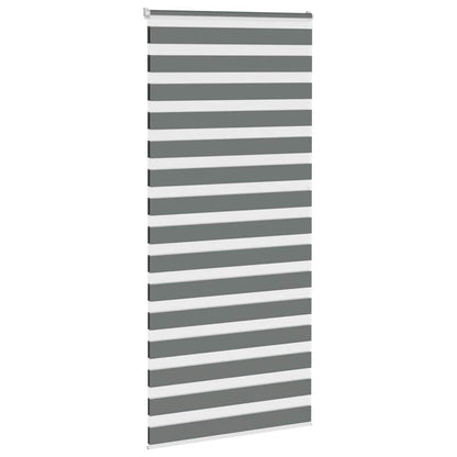vidaXL Store zèbre gris foncé largeur du tissu 100,9 cm polyester