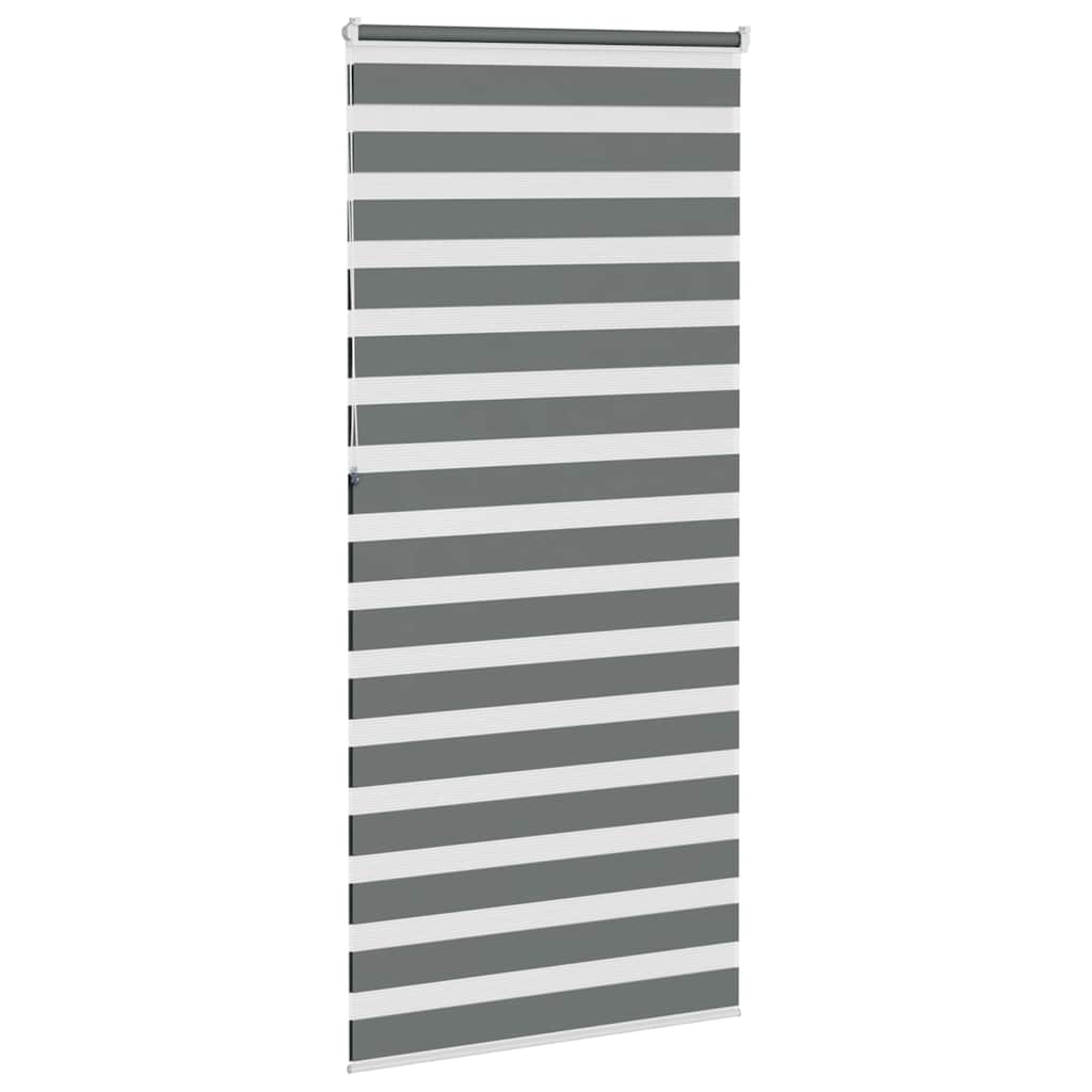 vidaXL Store zèbre gris foncé largeur du tissu 100,9 cm polyester