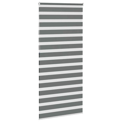vidaXL Store zèbre gris foncé largeur du tissu 100,9 cm polyester