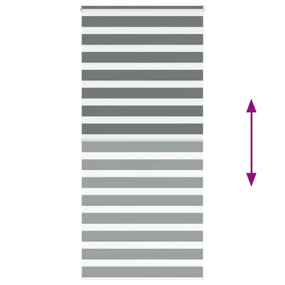 vidaXL Store zèbre gris foncé largeur du tissu 100,9 cm polyester
