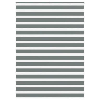 vidaXL Store zèbre gris foncé largeur du tissu 150,9 cm polyester