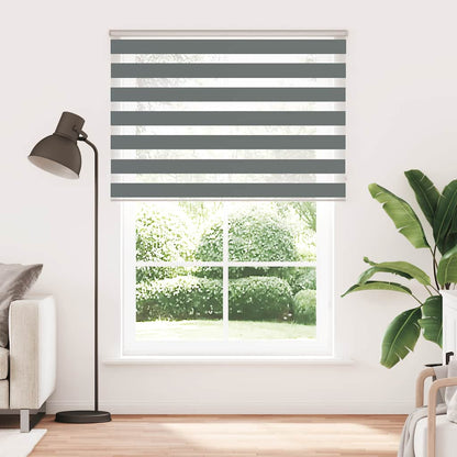 vidaXL Store zèbre gris foncé largeur du tissu 150,9 cm polyester
