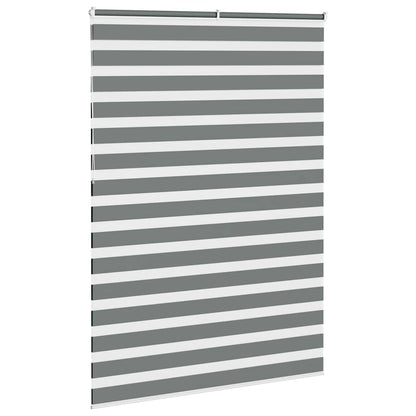 vidaXL Store zèbre gris foncé largeur du tissu 150,9 cm polyester