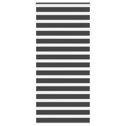 vidaXL Store zèbre noir 95x230 cm largeur du tissu 90,9 cm polyester