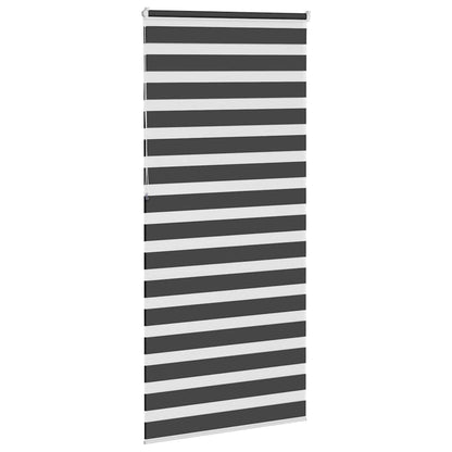 vidaXL Store zèbre noir 95x230 cm largeur du tissu 90,9 cm polyester