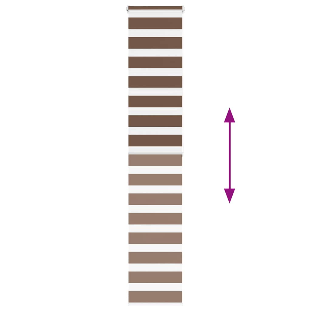 vidaXL Store zèbre marron 40x200 cm largeur du tissu 35,9 cm polyester