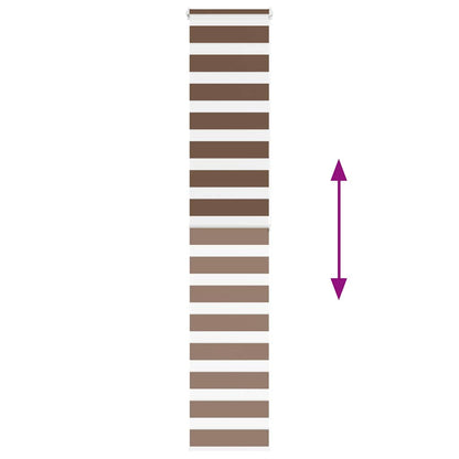 vidaXL Store zèbre marron 40x200 cm largeur du tissu 35,9 cm polyester