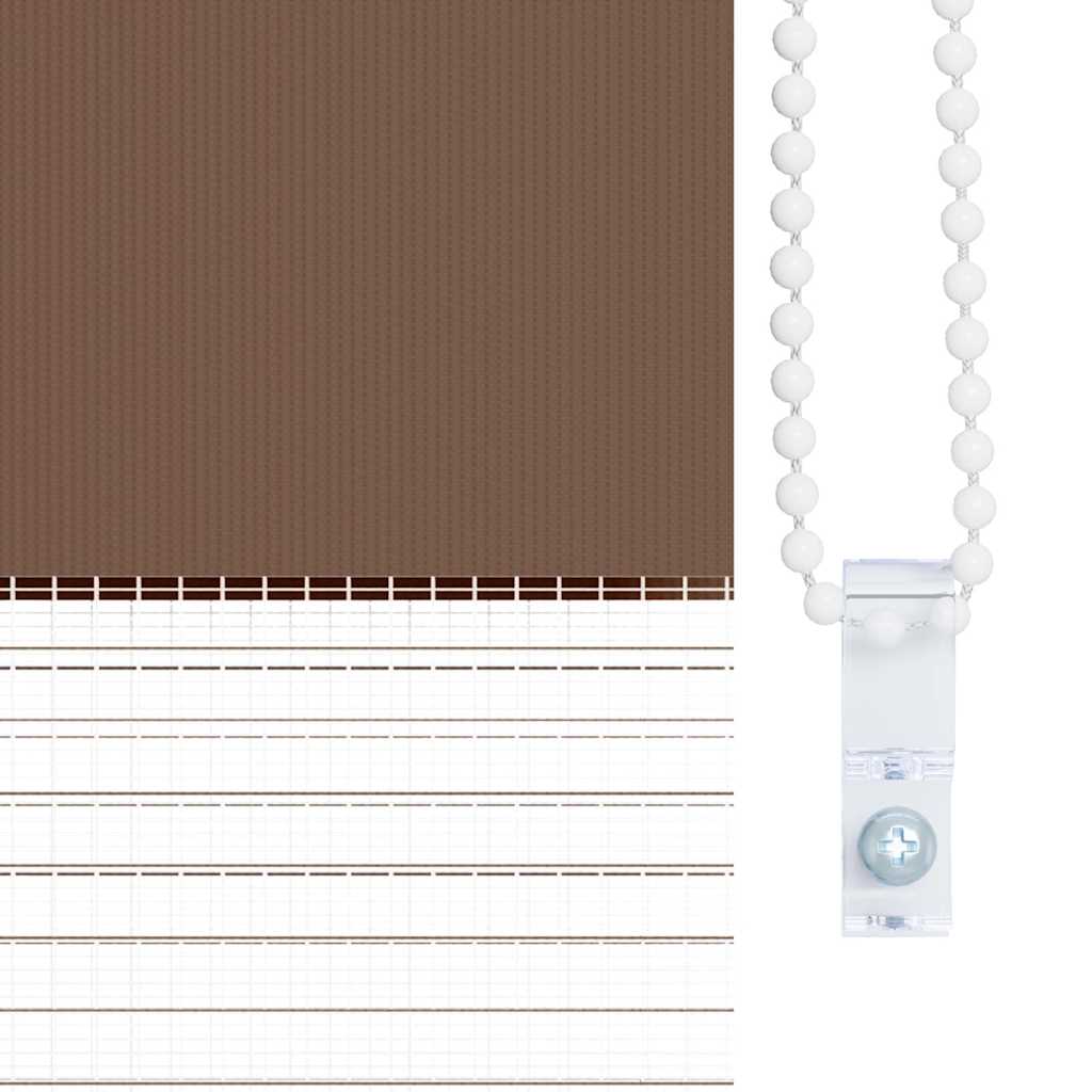 vidaXL Store zèbre marron 40x200 cm largeur du tissu 35,9 cm polyester