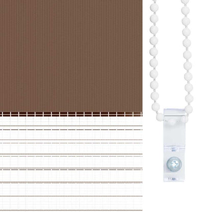 vidaXL Store zèbre marron 40x200 cm largeur du tissu 35,9 cm polyester