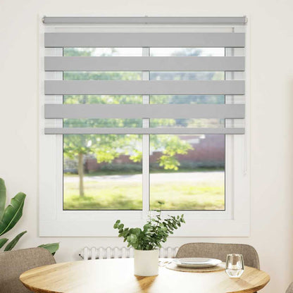 vidaXL Store zèbre gris clair largeur du tissu 125,9 cm polyester