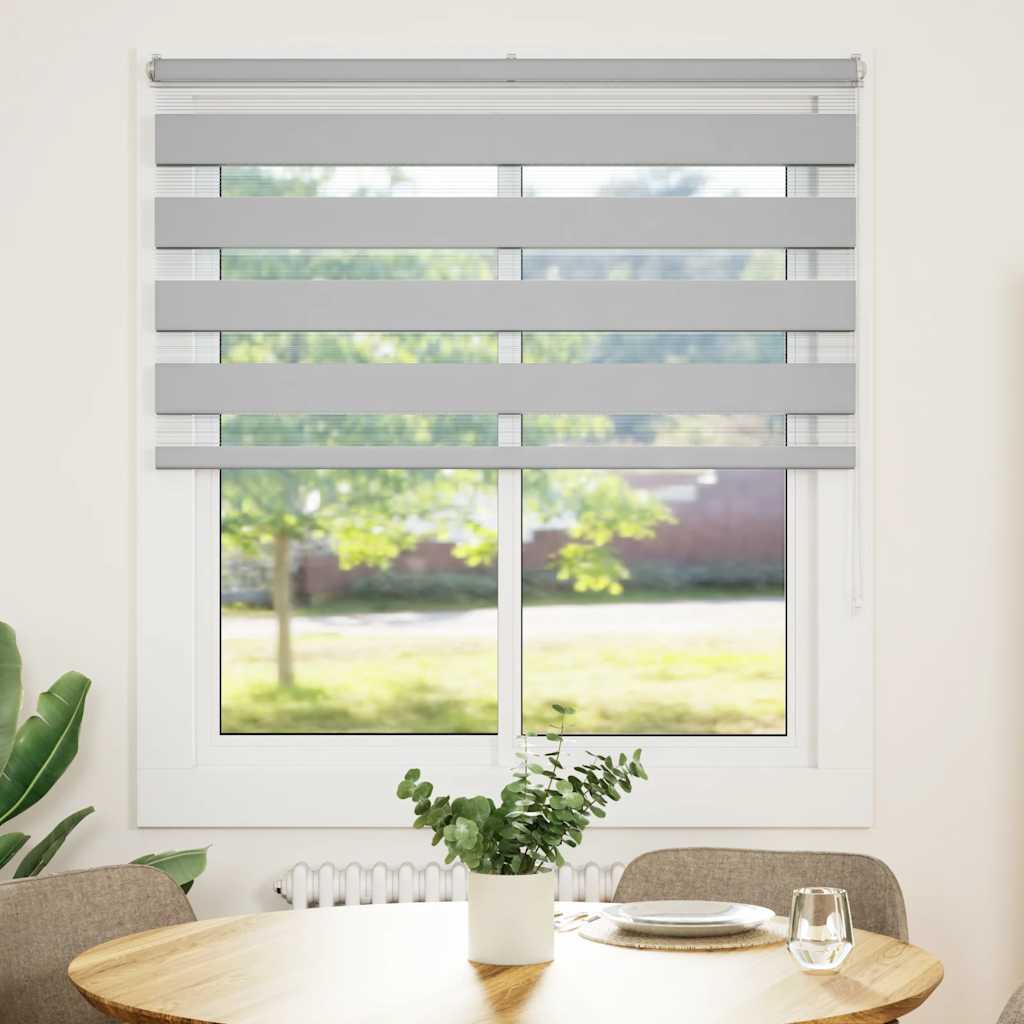 vidaXL Store zèbre gris clair largeur du tissu 115,9 cm polyester