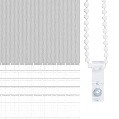 vidaXL Store zèbre gris clair largeur du tissu 110,9 cm polyester