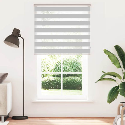 vidaXL Store zèbre gris clair largeur du tissu 125,9 cm polyester