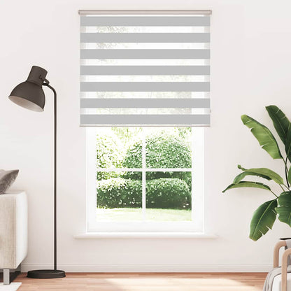 vidaXL Store zèbre gris clair largeur du tissu 130,9 cm polyester