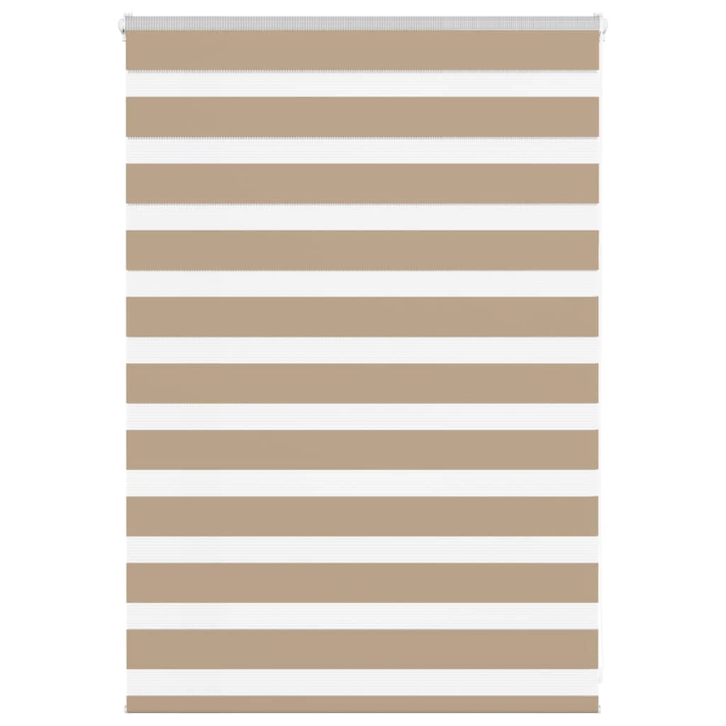 vidaXL Store zèbre marron sable largeur du tissu 100,9 cm polyester