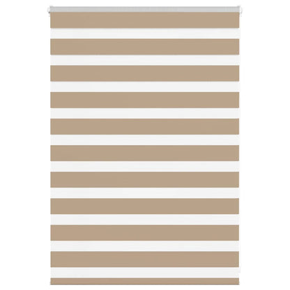 vidaXL Store zèbre marron sable largeur du tissu 100,9 cm polyester