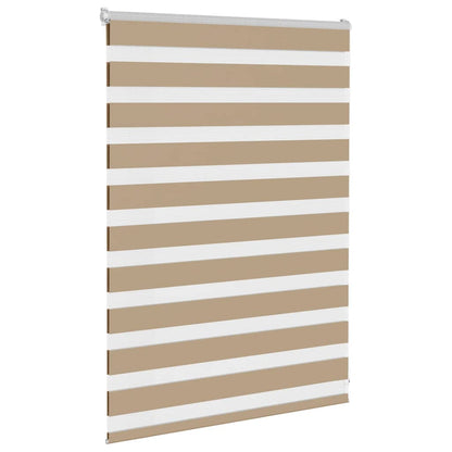vidaXL Store zèbre marron sable largeur du tissu 100,9 cm polyester