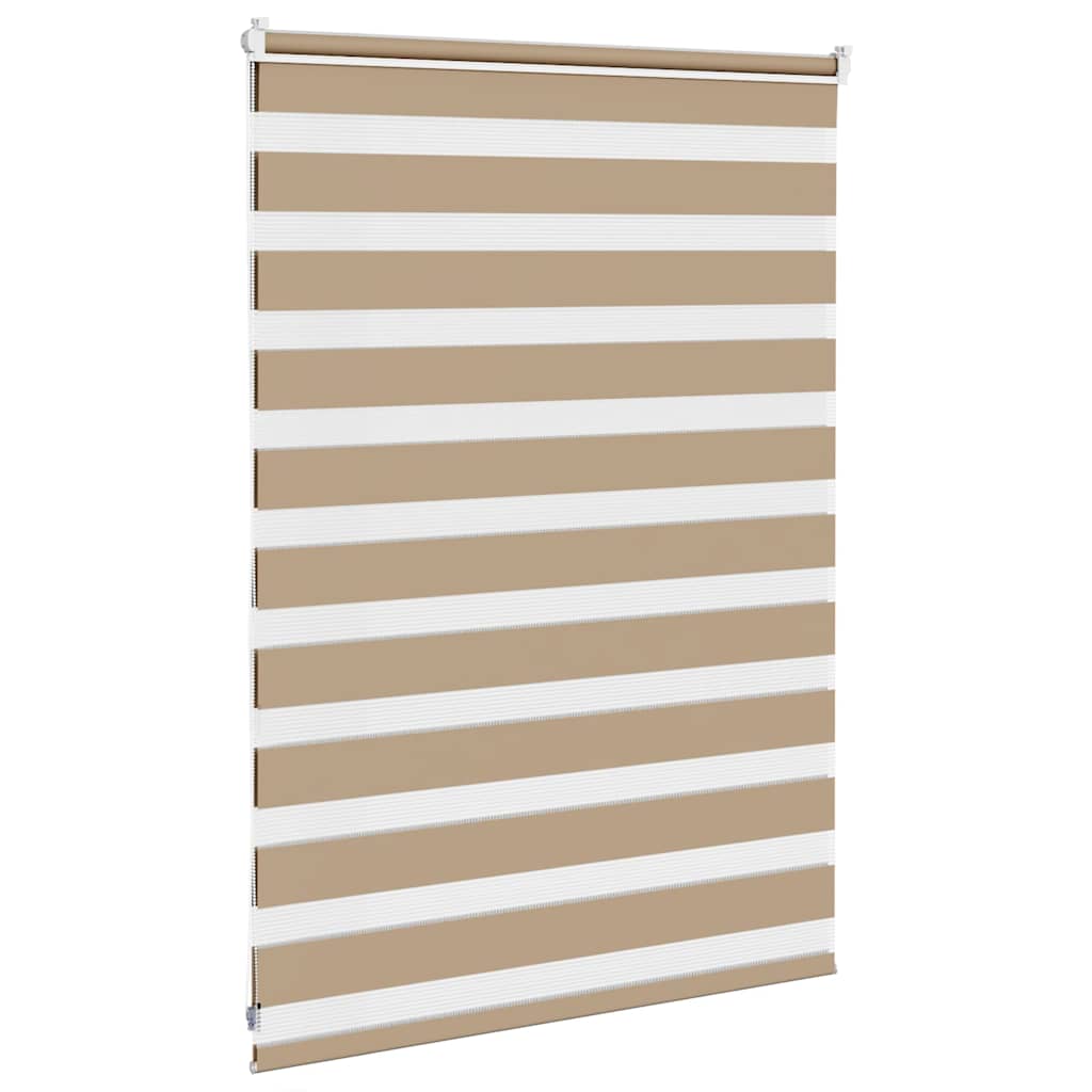 vidaXL Store zèbre marron sable largeur du tissu 100,9 cm polyester