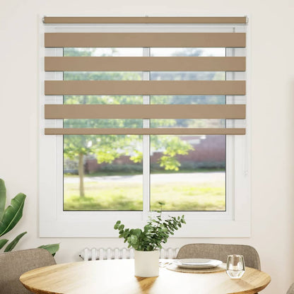 vidaXL Store zèbre marron sable largeur du tissu 120,9 cm polyester