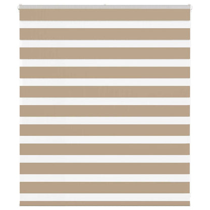 vidaXL Store zèbre marron sable largeur du tissu 125,9 cm polyester