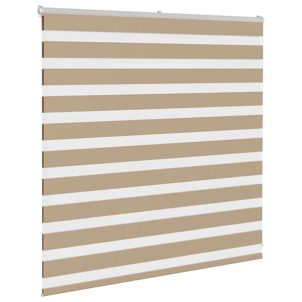 vidaXL Store zèbre marron sable largeur du tissu 140,9 cm polyester