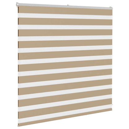 vidaXL Store zèbre marron sable largeur du tissu 140,9 cm polyester