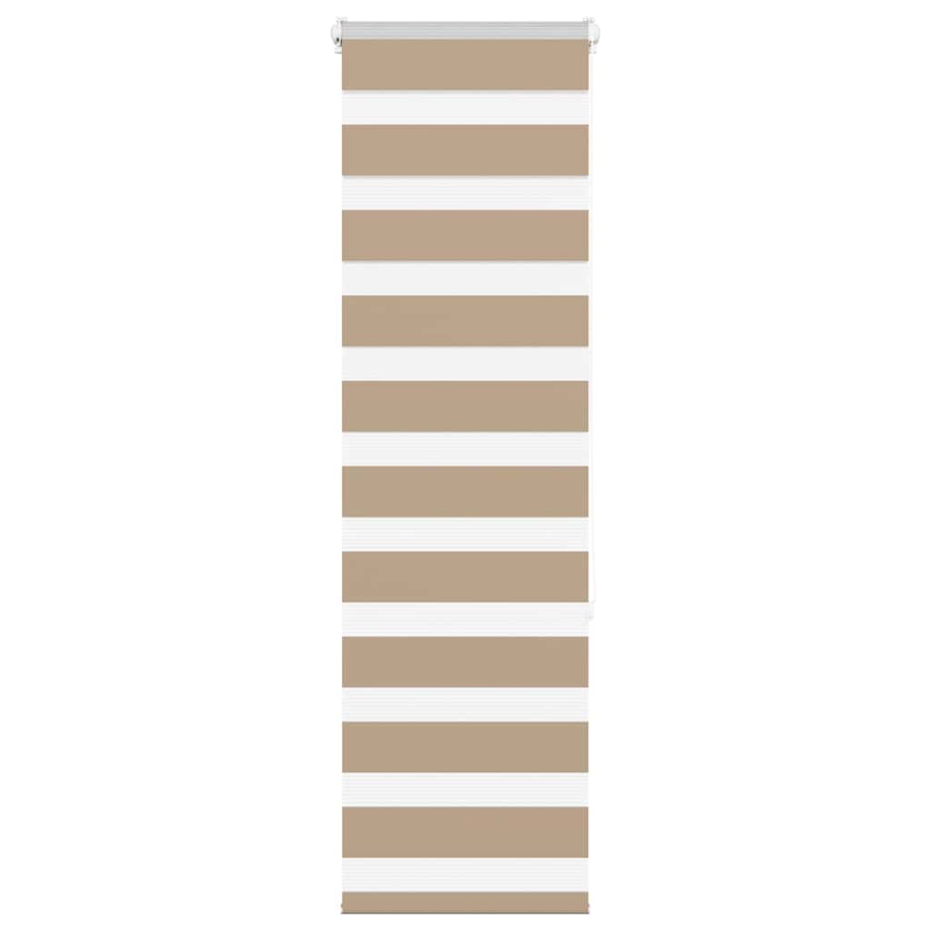 vidaXL Store zèbre marron sable largeur du tissu 45,9 cm polyester