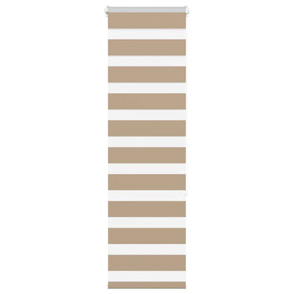 vidaXL Store zèbre marron sable largeur du tissu 45,9 cm polyester
