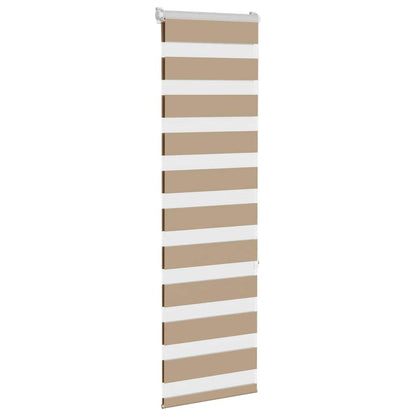 vidaXL Store zèbre marron sable largeur du tissu 45,9 cm polyester
