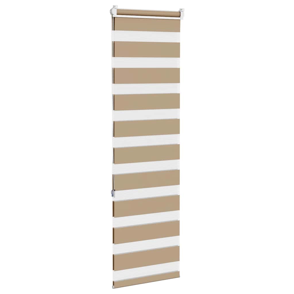 vidaXL Store zèbre marron sable largeur du tissu 45,9 cm polyester