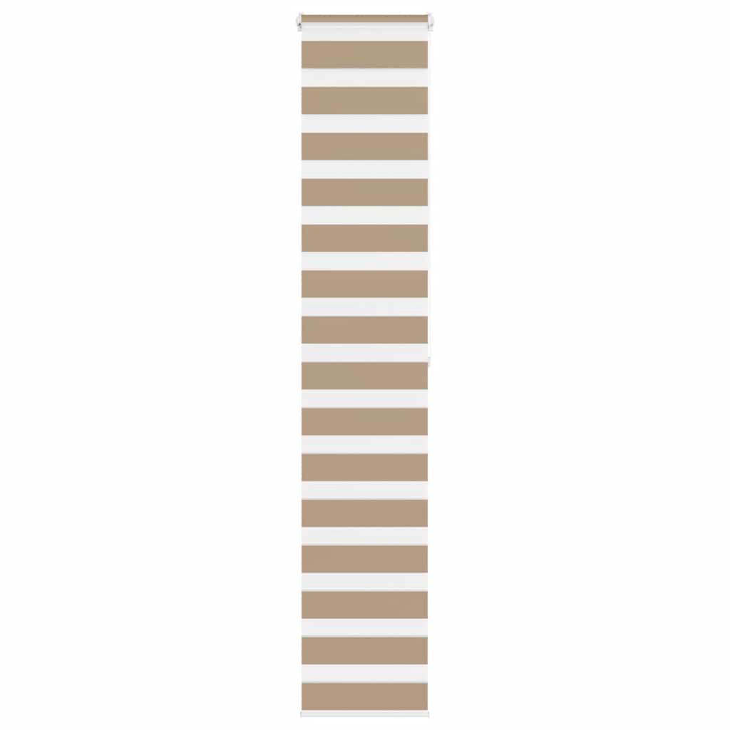vidaXL Store zèbre marron sable largeur du tissu 35,9 cm polyester