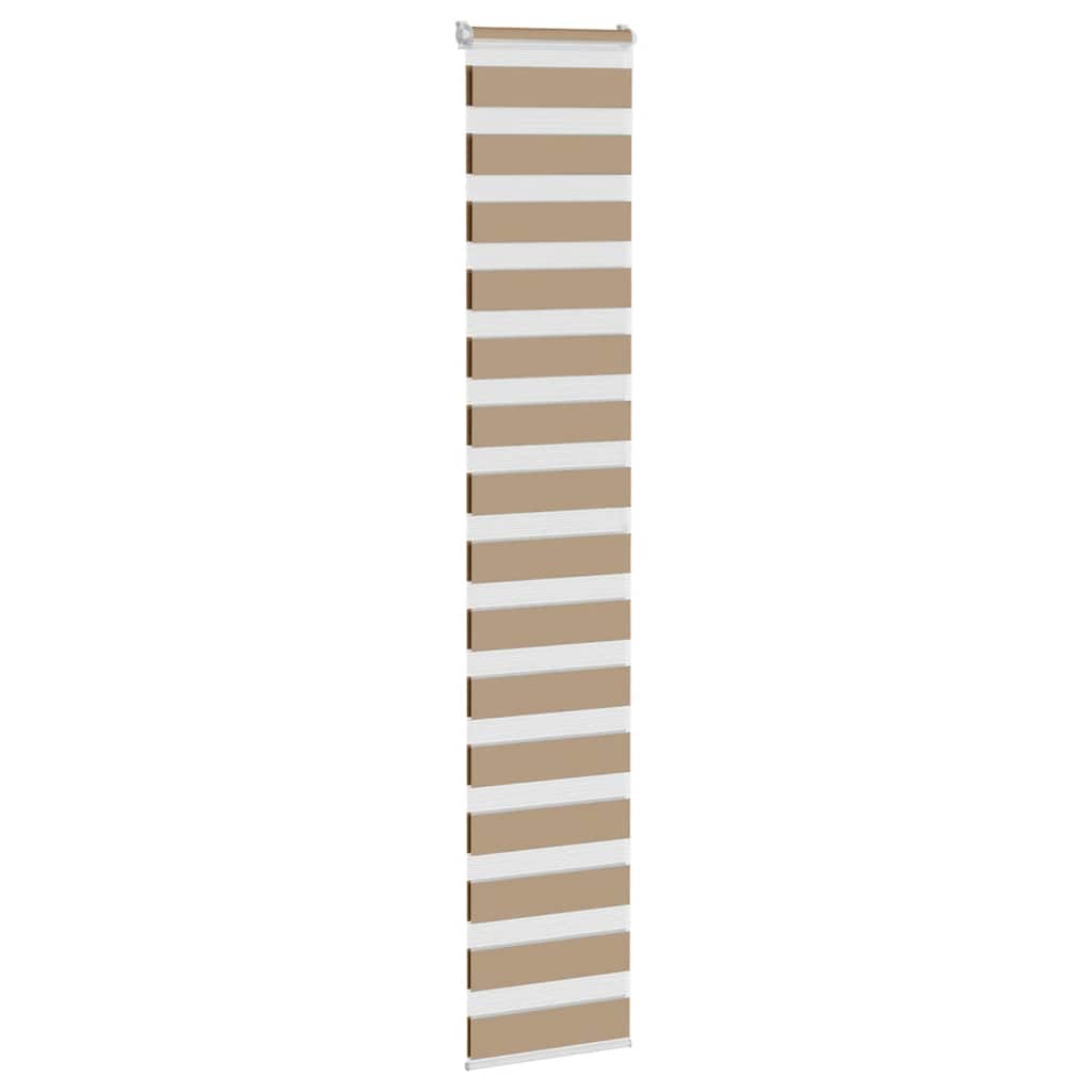 vidaXL Store zèbre marron sable largeur du tissu 35,9 cm polyester