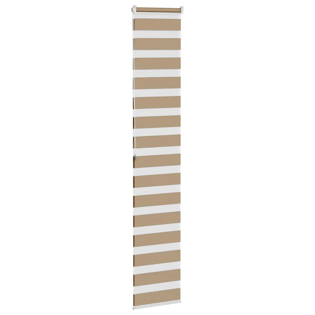 vidaXL Store zèbre marron sable largeur du tissu 35,9 cm polyester