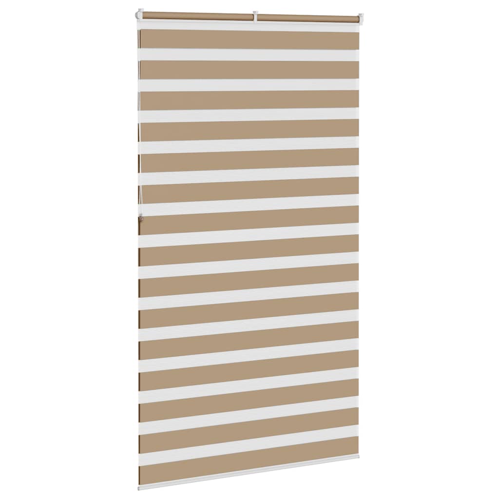 vidaXL Store zèbre marron sable largeur du tissu 120,9 cm polyester