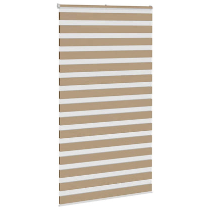 vidaXL Store zèbre marron sable largeur du tissu 130,9 cm polyester