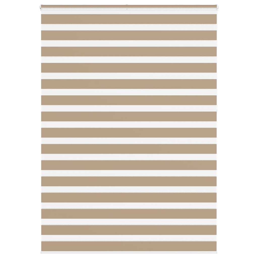 vidaXL Store zèbre marron sable largeur du tissu 150,9 cm polyester