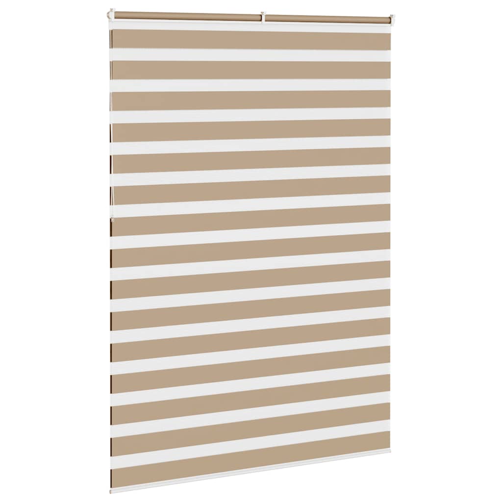 vidaXL Store zèbre marron sable largeur du tissu 150,9 cm polyester