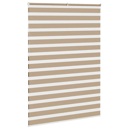 vidaXL Store zèbre marron sable largeur du tissu 150,9 cm polyester