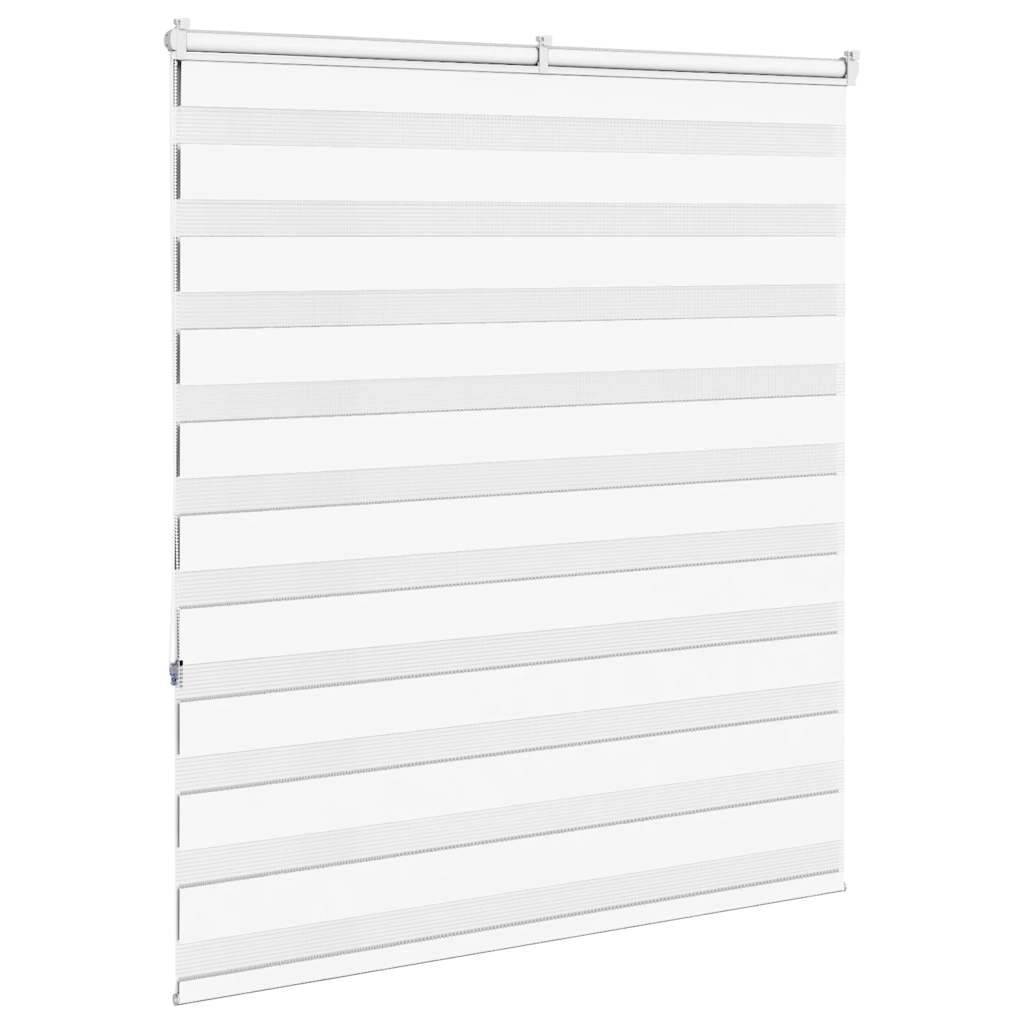vidaXL Store zèbre blanc 120x150 cm largeur du tissu 115,9cm polyester