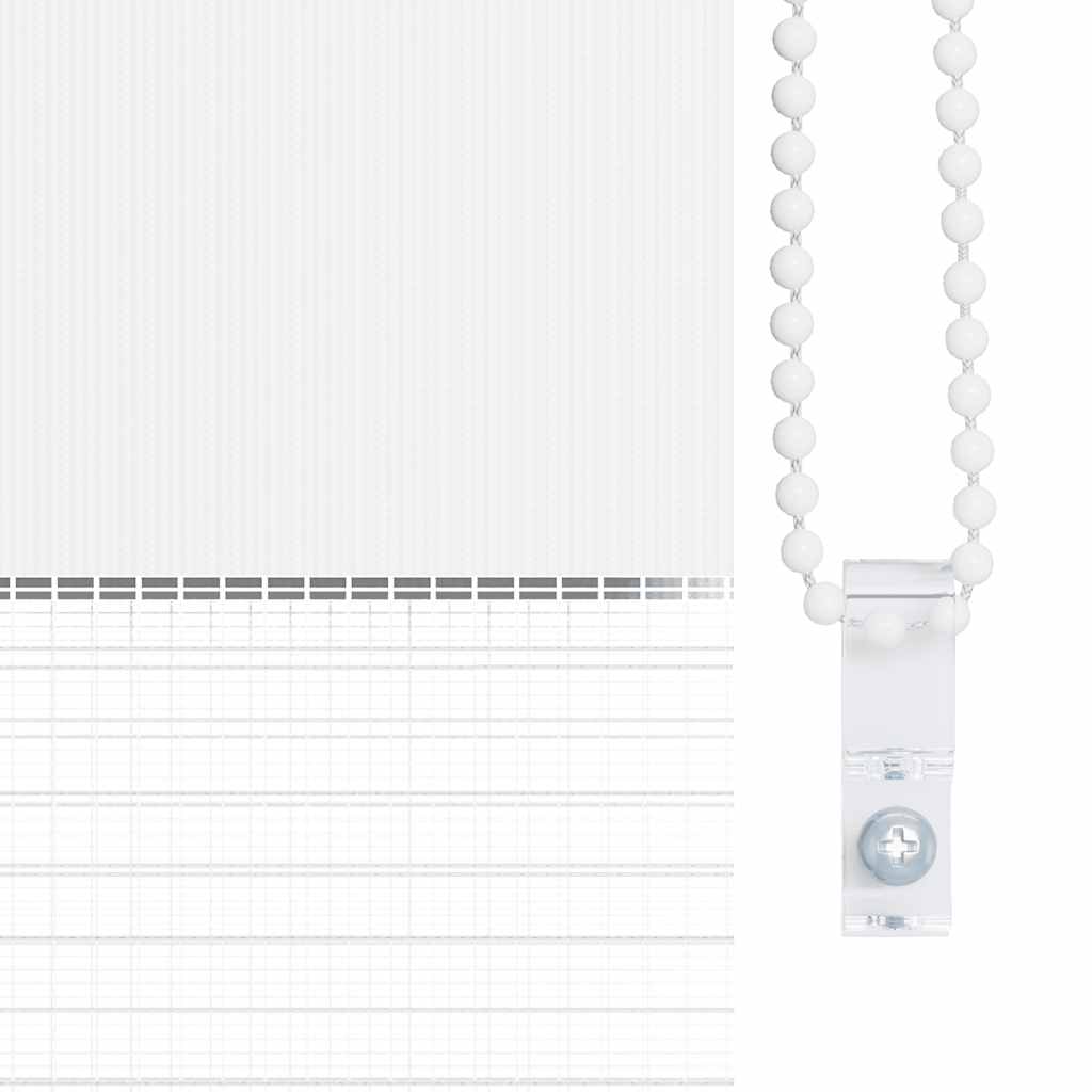 vidaXL Store zèbre blanc 95x200 cm largeur du tissu 90,9 cm polyester