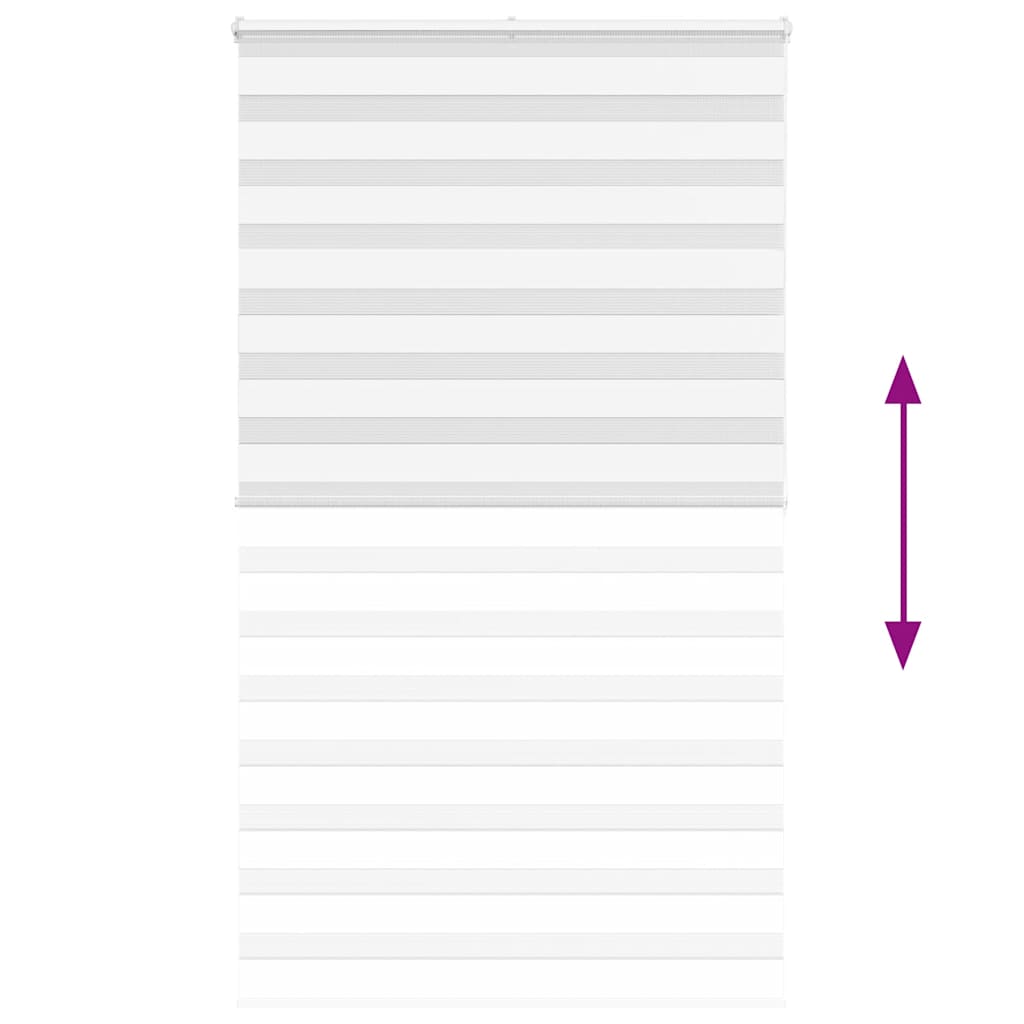 vidaXL Store zèbre blanc 135x200 cm largeur du tissu 130,9cm polyester