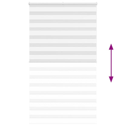 vidaXL Store zèbre blanc 135x200 cm largeur du tissu 130,9cm polyester