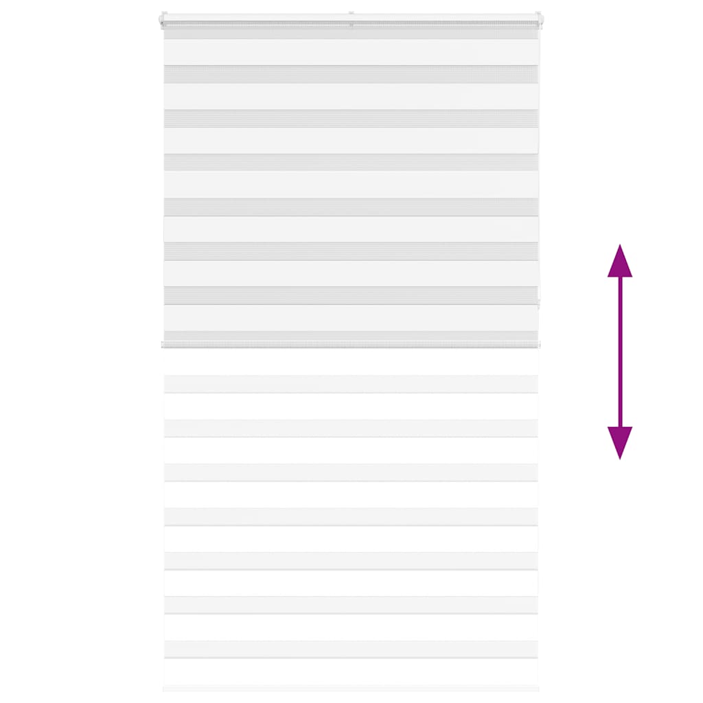 vidaXL Store zèbre blanc 130x230 cm largeur du tissu 125,9cm polyester