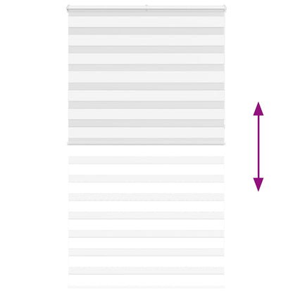 vidaXL Store zèbre blanc 130x230 cm largeur du tissu 125,9cm polyester